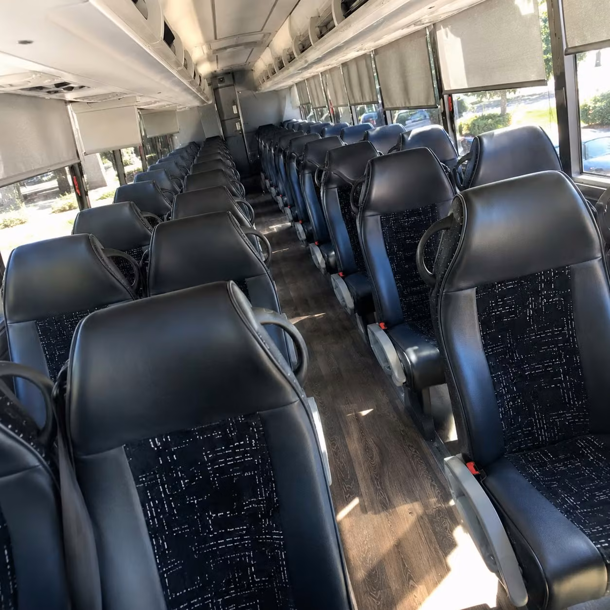 north richland hills charter bus interior