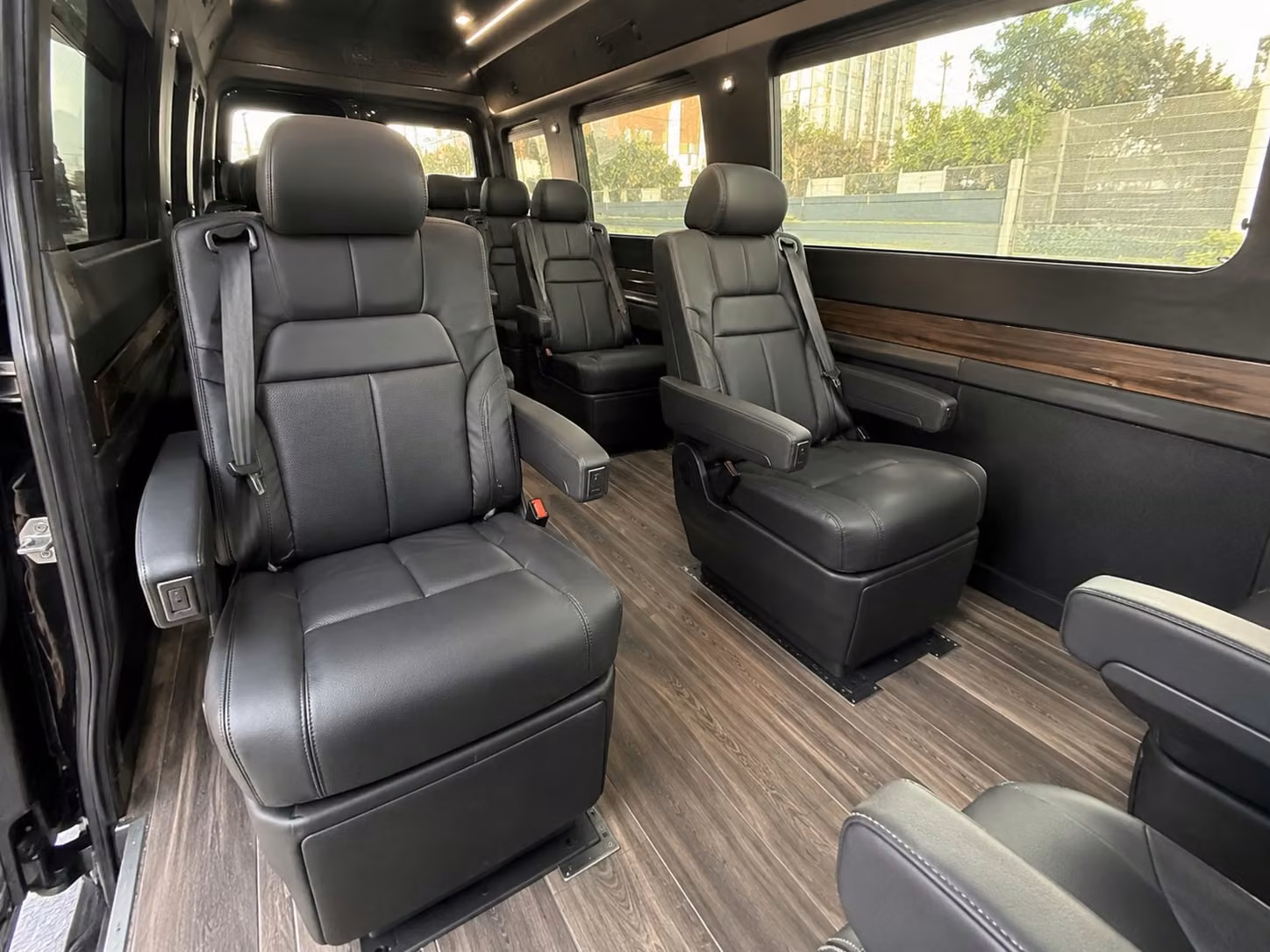 sprinter van with driver inside